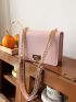 Mini Flap Square Bag Turn Lock Elegant