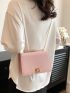 Mini Flap Square Bag Turn Lock Elegant