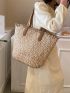 Oversized Straw Bag For Vacation