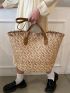 Oversized Straw Bag For Vacation