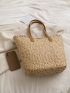 Oversized Straw Bag For Vacation