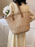 Oversized Straw Bag For Vacation