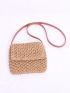 Small Flap Straw Bag Paper Vacation