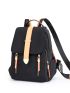 Color Block Flap Backpack