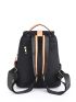 Color Block Flap Backpack