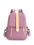 Medium Flap Backpack Metal Decor Zip Front