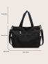 Minimalist Shopper Bag Black Unisex