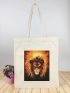 Lion Graphic Shopper Bag Small Preppy