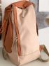 Colorblock Classic Backpack Medium Drawstring Design For School