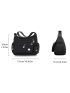 Fashion Multi-Panel Casual Shoulder Messenger Bag Women's Nylon Crossbody Bag, Casual Multi Pocket Shoulder Bag, Lightweight Travel Purse