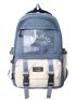 Letter Graphic Classic Backpack Preppy Release Buckle Decor Waterproof For School