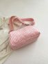 Pink Square Bag Polyester Minimalist