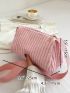 Pink Square Bag Polyester Minimalist