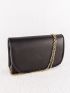 Minimalist Envelope Bag Flap Genuine Leather