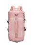 Pink Functional Backpack Letter Pattern Sporty