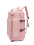 Pink Functional Backpack Letter Pattern Sporty