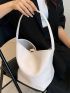 Mini Bucket Bag Solid Color Minimalist & Elegant Style