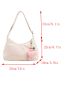 Medium Hobo Bag Geometric Pattern With Bag Charm