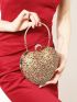 Mini Novelty Bag Rhinestone Decor Top Handle For Prom