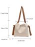 Minimalist Ruched Bag Small Beige