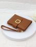 Minimalist Small Wallet Metal Decor