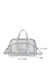 Clear Travel Bag Large Capacity Contrast Binding