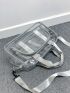 Clear Travel Bag Large Capacity Contrast Binding