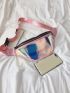 Holographic Fanny Pack Medium Pink