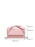 Minimalist Square Bag Medium Flap Pink