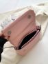 Minimalist Square Bag Medium Flap Pink