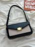 Small Square Bag Colorblock Flap Fashion Style