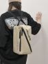 Medium Hobo Bag Letter Pattern Unisex Style