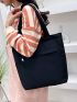 Medium Shopper Bag Double Handle Casual Style