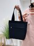 Medium Shopper Bag Double Handle Casual Style