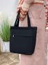 Medium Shopper Bag Double Handle Casual Style