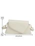 Small Novelty Bag White Flap Adjustable Strap For Work