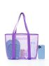 Mesh Beach Bag Large Capacity Foldable