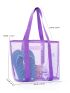 Mesh Beach Bag Large Capacity Foldable