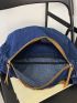 Large Capacity Hobo Bag Zipper Casual