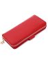 Genuine Leather Women Long Wallet Large Capacity Zipper Credit Card Holder Purse Fashion