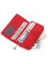 Genuine Leather Women Long Wallet Large Capacity Zipper Credit Card Holder Purse Fashion