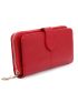 Genuine Leather Women Long Wallet Large Capacity Zipper Credit Card Holder Purse Fashion