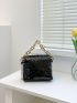 Sequin Decor Square Bag Mini For Party