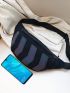 Large Capacity Waist Bag Geometric Pattern