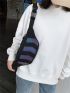 Large Capacity Waist Bag Geometric Pattern