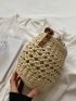 Mini Straw Bag Paper Drawstring Design