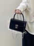 Mini Twist Lock Flap Chain Square Bag