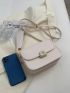 Minimalist Square Bag Mini Flap White