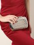 Crocodile Embossed Box Bag Mini For Party