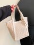 Mini Straw Bag Contrast Binding Vacation